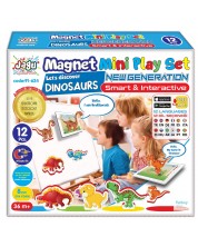 Комплект Jagu - Магнитни говорещи играчки, дино, 12 части