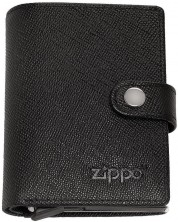 Компактен портфейл Zippo Saffiano - RFID защита, черен -1