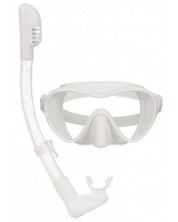 Комплект маска за гмуркане с шнорхел в кутия Zizito - бял -1