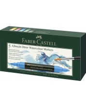 Акварелни маркери Faber-Castell Albrech Dürer - 5 цвята