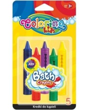 Комплект пастели за баня Colorino Kids - 5 цвята