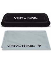Комплект за почистване Vinyl Tonic - Cloth & Brush Set, сив/черен -1
