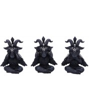 Комплект статуетки Nemesis Now Adult: Cult Cuties - Three Wise Baphoboo, 13 cm -1