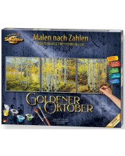 Комплект за рисуване по номера Schipper - Златен октомври -1