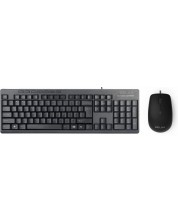 Комплект мишка и клавиатура Delux - K6300U, кирилизиран, черен