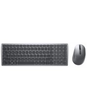 Комплект мишка и клавиатура Dell - KM7120W, безжичен, сив