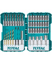 Комплект битове и вложки TOTAL - Industrial, 45 части -1