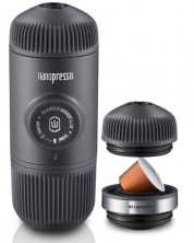Комплект Wacaco - Nanopresso Classic + адаптер за Nespresso капсули, черен -1
