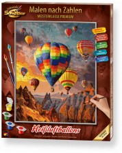 Комплект за рисуване по номера Schipper - Балони с горещ въздух -1