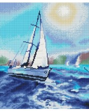 Комплект за рисуване по номера TSvetnoy  - Under the white sail -1