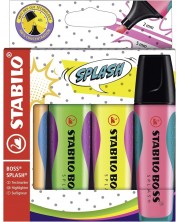 Комплект текст маркери Stabilo Boss Splash - 4 цвята