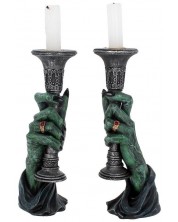 Комплект свещници Nemesis Now Adult: Gothic - Light of Darkness, 22 cm