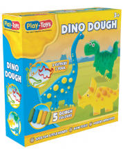 Комплект с моделин Play-Toys - Направи си динозаври -1