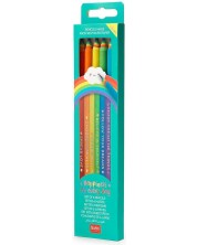 Комплект чернографитни моливи Legami - Дъга, 6 броя -1