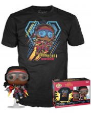 Комплект Funko POP! Collector's Box: Marvel - Black Panther (Iron Heart) (Glows in the Dark), размер S -1