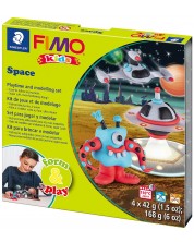 Комплект полимерна глина Staedtler Fimo Kids - Космическо чудовище -1