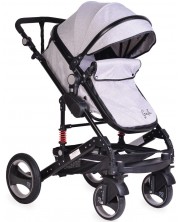 Комбинирана детска количка Moni - Gala, светлосива -1