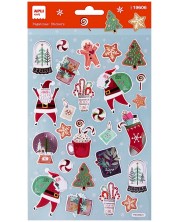 Коледни обемни стикери Apli Kids - Вкусна Коледа, 27 броя