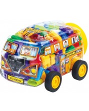 Конструктор в кутия Raya Toys - Автобус, 140 части -1