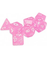 Комплект зарове Dice4Friends Confetti - Creamy Pink, 7 броя -1