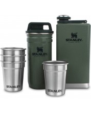 Комплект за шотове Stanley - Pre-Party, манерка, 4 броя чаши, зелен -1