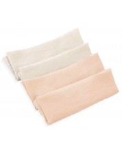 Комплект 4 кърпички от муселин BabyJem - Сьомга, 25 x 25 cm -1