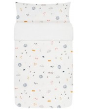 Комплект детски чаршафи Baby Clic - Ufo, 70 х 140 cm -1
