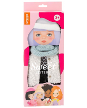 Комплект дрехи за кукла Orange Toys Sweet Sisters - Бяло палто от козина -1