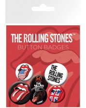 Комплект значки GB eye Music: The Rolling Stones - Tongues