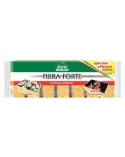 Комплект кухнески гъби Domi - Fibra Forte, 5 броя, жълти -1