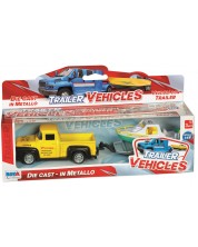 Комплект RS Toys - Ретро пикап с лодка или каравана, 1:48, асортимент -1