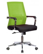 Ергономичен стол RFG - Roma, черен/светлозелен