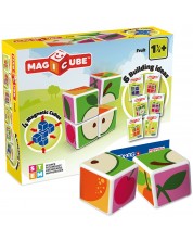 Комплект магнитни кубчета Geomag - Magicube, Плодове, 7 части