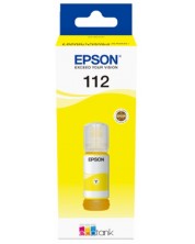 Консуматив Epson - 112 EcoTank, жълт -1