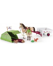 Комплект фигурки Schleich Horse Club - Приключение с палатка