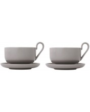 Комплект от 2 чаши за чай Blomus - Ro, 230 ml, сиви -1