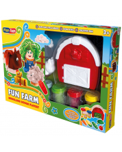 Комплект с моделин Play-Toys - Забавната ферма -1