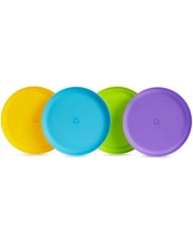 Комплект цветни чинии Munchkin - 4 броя -1