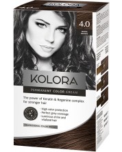 Kolora Боя за коса,  4.0 Топло кафяв -1