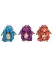 Комплект статуетки Nemesis Now Adult: Humor - Three Wise Dragonlings, 8 cm