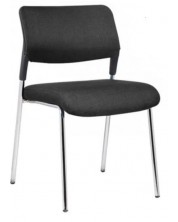 Комплект посетителски столове RFG - Evo 4L M, 5 броя, черни -1