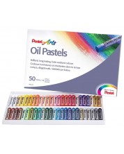 Комплект маслени пастели Pentel - Arts, 50 цвята