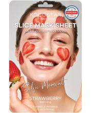 Kocostar Текстилна маска на парченца, с ягода, 6 броя