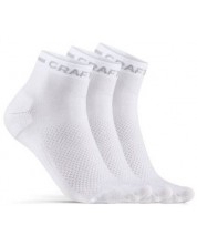 Комплект чорапи Craft - Core Dry Mid, 3 чифта , бели
