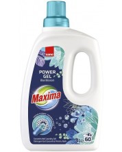 Концентриран гел за пране Sano - Maxima Blue Blossom, 60 пранета, 3 L -1