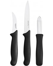 Комплект ножове за белене Fiskars - Essential, 3 части -1