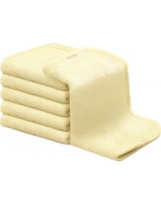 Комплект бебешки кърпи KeaBabies - Органичен бамбук, жълти, 6 броя -1