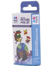 Комплект цветни силиконови пиксели Pixie Crew - Blue, 250 броя