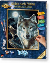 Комплект за рисуване по номера Schipper - Вълци