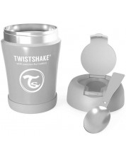 Контейнер за храна Twistshake - Сив, неръждаема стомана, 420 ml -1